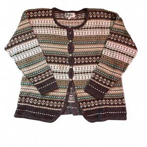 Graffiti Vintage size medium Women's Cardigan cottagecore cotton